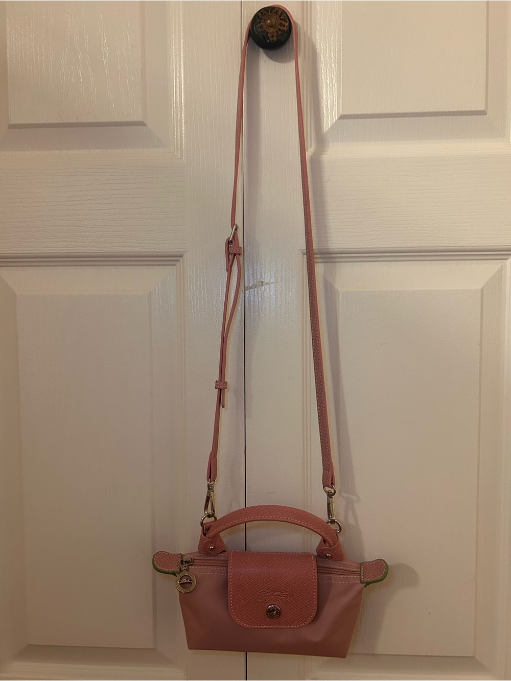 Longchamp Le Pliage Cosmetic Bag in Color Petal Pink